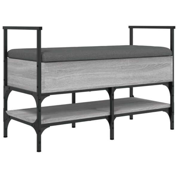 vidaXL Lavička na topánky sivá sonoma 85,5x42x57,5 cm kompozitné drevo – Obrázok 2