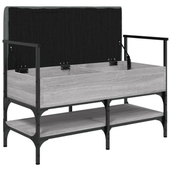 vidaXL Lavička na topánky sivá sonoma 85,5x42x57,5 cm kompozitné drevo – Obrázok 5