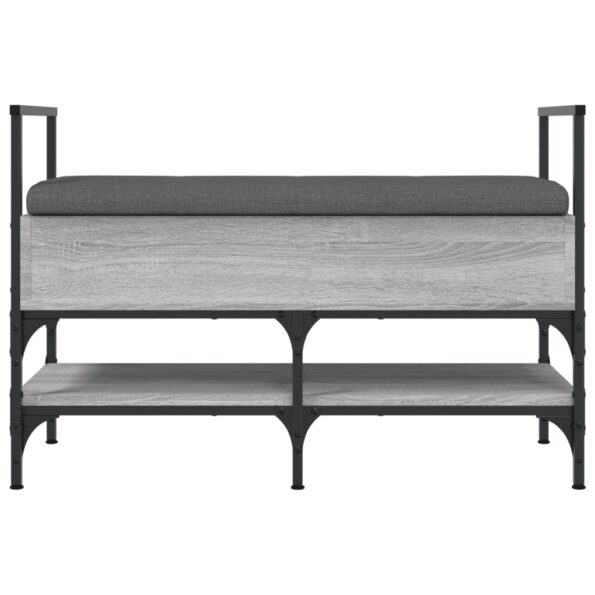vidaXL Lavička na topánky sivá sonoma 85,5x42x57,5 cm kompozitné drevo – Obrázok 6