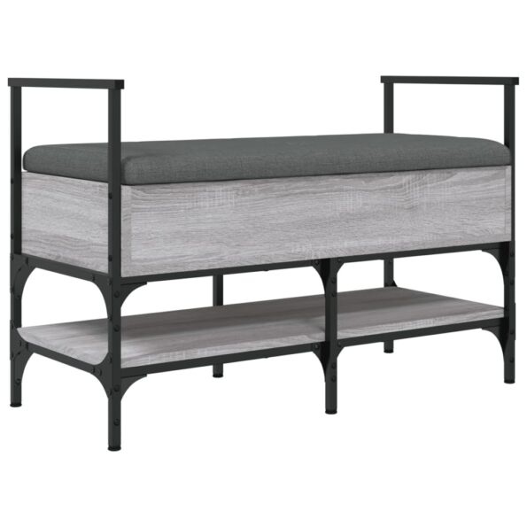 vidaXL Lavička na topánky sivá sonoma 85,5x42x57,5 cm kompozitné drevo – Obrázok 8
