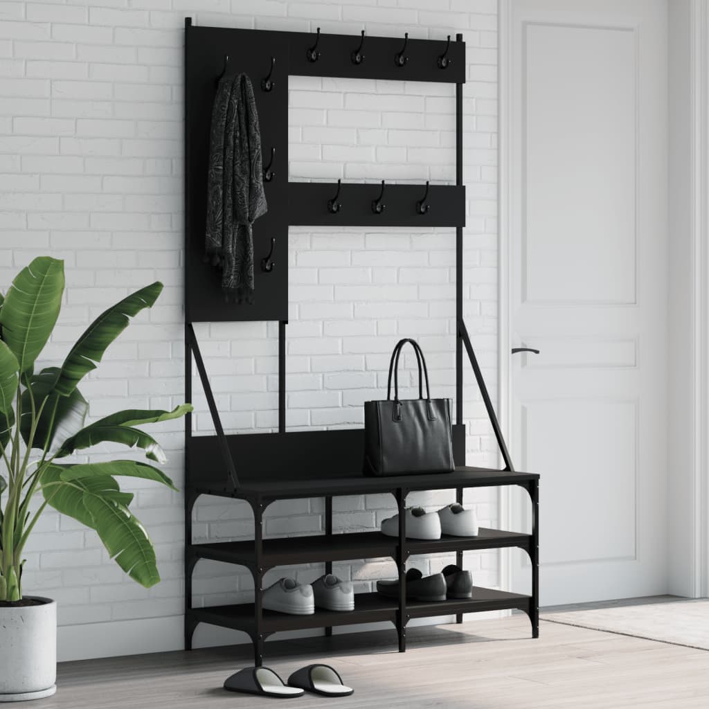 VXL8721012196346_m_en_hd_1.jpg vidaXL Vešiak na šaty s botníkom čierny 100x40x184 cm – Obrázok 1