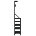vidaXL Vešiak na šaty s botníkom čierny 90x34x184 cm – Obrázok 5