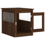 vidaXL Nábytková prepravka pre psa hnedý dub 55x75x65 cm kompoz. drevo – Obrázok 6