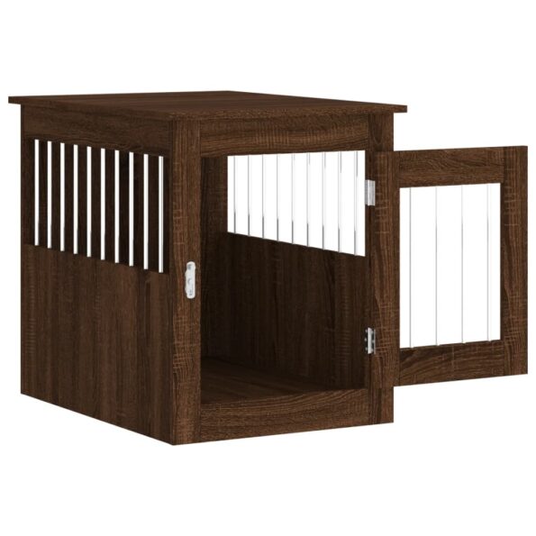 vidaXL Nábytková prepravka pre psa hnedý dub 55x75x65 cm kompoz. drevo – Obrázok 6