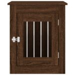 vidaXL Nábytková prepravka pre psa hnedý dub 55x75x65 cm kompoz. drevo – Obrázok 7