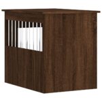 vidaXL Nábytková prepravka pre psa hnedý dub 55x75x65 cm kompoz. drevo – Obrázok 9
