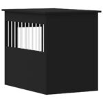 vidaXL Nábytková prepravka pre psa čierna 55x80x68 cm kompozitné drevo – Obrázok 9