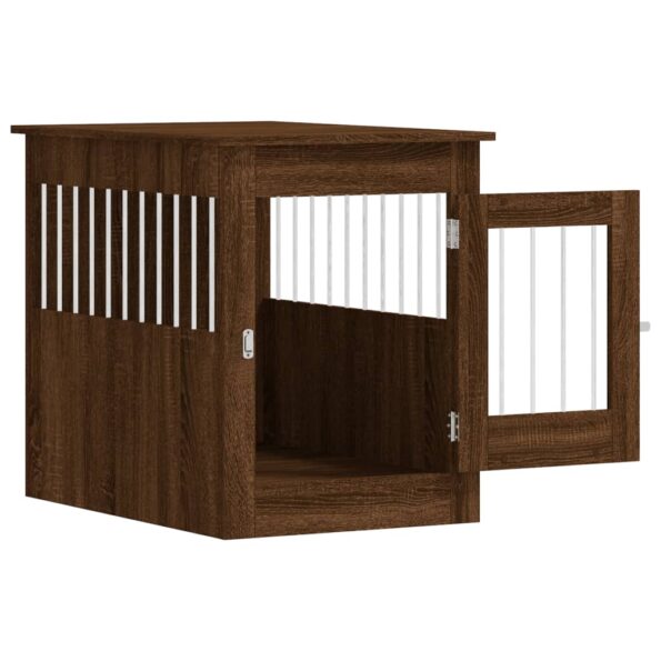 vidaXL Nábytková prepravka pre psa hnedý dub 55x80x68 cm kompoz. drevo – Obrázok 6