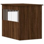 vidaXL Nábytková prepravka pre psa hnedý dub 55x80x68 cm kompoz. drevo – Obrázok 9