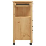 vidaXL Kuchynský vozík MONZA 84x40x88,5 cm borovicový masív – Obrázok 6