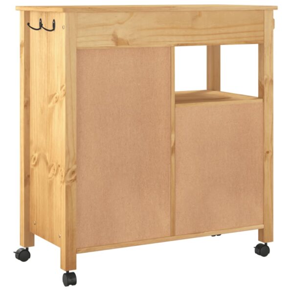 vidaXL Kuchynský vozík MONZA 84x40x88,5 cm borovicový masív – Obrázok 7