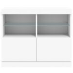 vidaXL Komoda s LED svetlami biela 81x37x67 cm – Obrázok 6