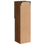 vidaXL TV skrinka s LED svetlami hnedý dub 30,5x30x102 cm – Obrázok 11
