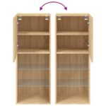 vidaXL TV skrinka s LED svetlami dub sonoma 40,5x30x102 cm – Obrázok 12