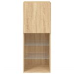 vidaXL TV skrinka s LED svetlami dub sonoma 40,5x30x102 cm – Obrázok 9