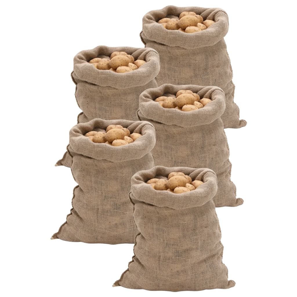 VXL8721012307490_a_en_hd_1.jpg vidaXL Jutové vrecia 5 ks 60x105 cm 100 % juta 220 g/m² – Obrázok 1