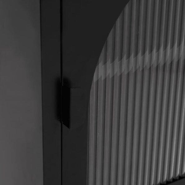 vidaXL Nočné stolíky čierne 50x35x60 cm sklo a oceľ – Obrázok 7