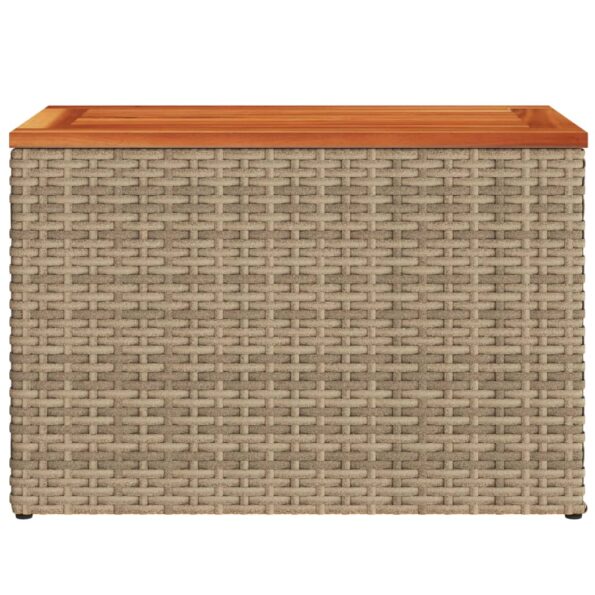 vidaXL Záhradné príručné stolíky 2ks béžové 55x34x37cm polyratan masív – Obrázok 6