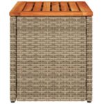 vidaXL Záhradné príručné stolíky 2ks béžové 55x34x37cm polyratan masív – Obrázok 7