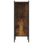 vidaXL Knižnica dymový dub 72x28x77,5 cm kompozitné drevo – Obrázok 6