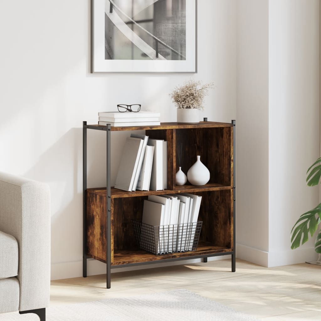 VXL8721012339316_m_en_hd_1.jpg vidaXL Knižnica dymový dub 72x28x77,5 cm kompozitné drevo – Obrázok 1