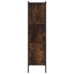 vidaXL Knižnica dymový dub 72x28x109 cm kompozitné drevo – Obrázok 6