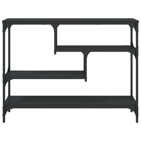 vidaXL Konzolový stolík čierny 100x30x75 cm kompozitné drevo – Obrázok 5