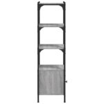 vidaXL Knižnica 3 police sivá sonoma 41x30x109,5 cm kompozitné drevo – Obrázok 7