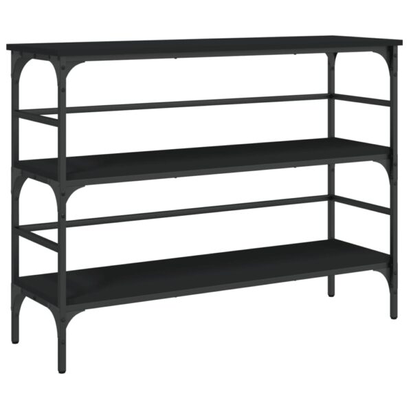 vidaXL Konzolový stolík čierny 100x32x75 cm kompozitné drevo – Obrázok 2