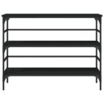 vidaXL Konzolový stolík čierny 100x32x75 cm kompozitné drevo – Obrázok 5