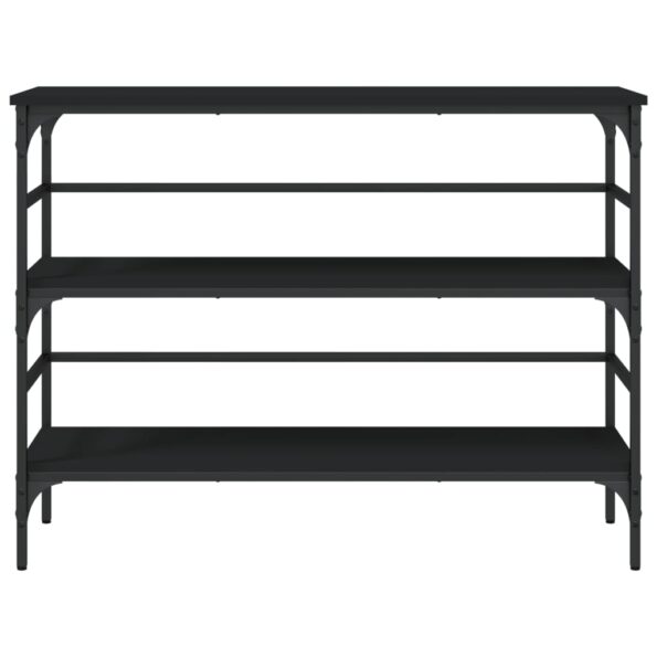 vidaXL Konzolový stolík čierny 100x32x75 cm kompozitné drevo – Obrázok 5