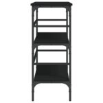 vidaXL Konzolový stolík čierny 100x32x75 cm kompozitné drevo – Obrázok 6