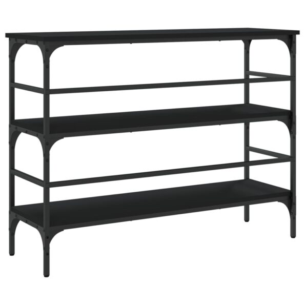 vidaXL Konzolový stolík čierny 100x32x75 cm kompozitné drevo – Obrázok 7