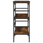 vidaXL Konzolový stolík dymový dub 100x32x75 cm kompozitné drevo – Obrázok 6