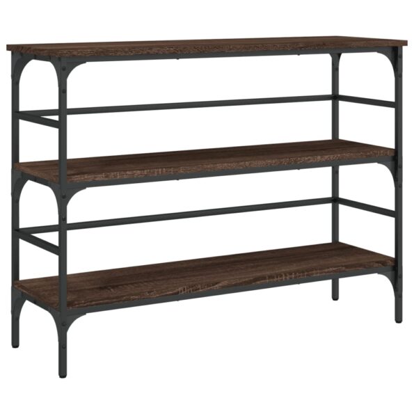 vidaXL Konzolový stolík hnedý dub 100x32x75 cm kompozitné drevo – Obrázok 2