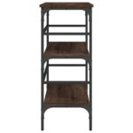 vidaXL Konzolový stolík hnedý dub 100x32x75 cm kompozitné drevo – Obrázok 6