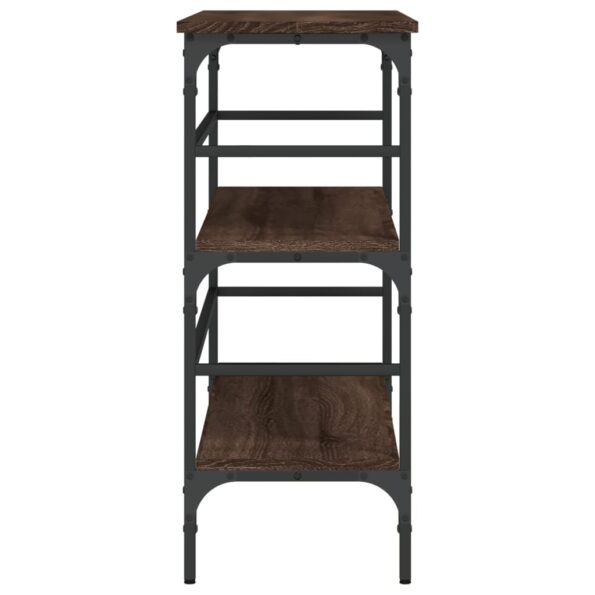 vidaXL Konzolový stolík hnedý dub 100x32x75 cm kompozitné drevo – Obrázok 6