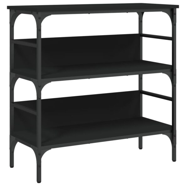 vidaXL Konzolový stolík čierny 75x32x75 cm kompozitné drevo – Obrázok 2