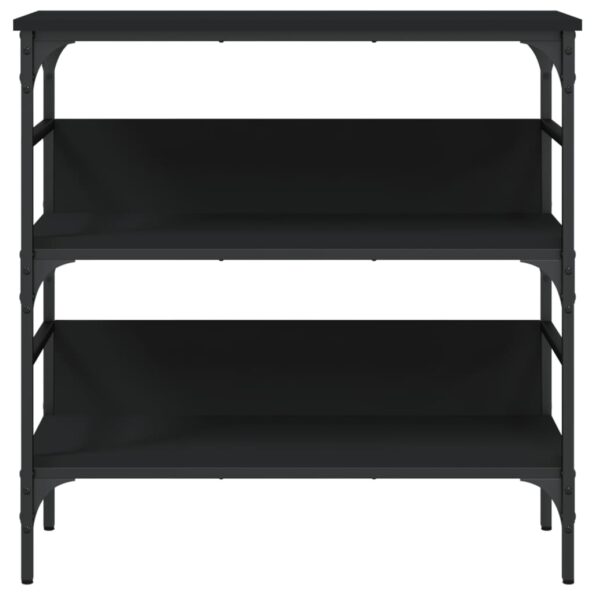 vidaXL Konzolový stolík čierny 75x32x75 cm kompozitné drevo – Obrázok 5