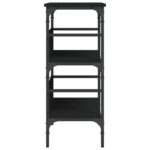 vidaXL Konzolový stolík čierny 75x32x75 cm kompozitné drevo – Obrázok 6