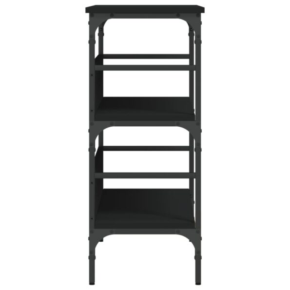 vidaXL Konzolový stolík čierny 75x32x75 cm kompozitné drevo – Obrázok 6