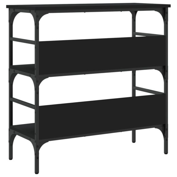 vidaXL Konzolový stolík čierny 75x32x75 cm kompozitné drevo – Obrázok 7