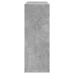 vidaXL Botník betónovo sivý 60x21x57 cm kompozitné drevo – Obrázok 6