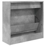 vidaXL Botník betónovo sivý 60x21x57 cm kompozitné drevo – Obrázok 7