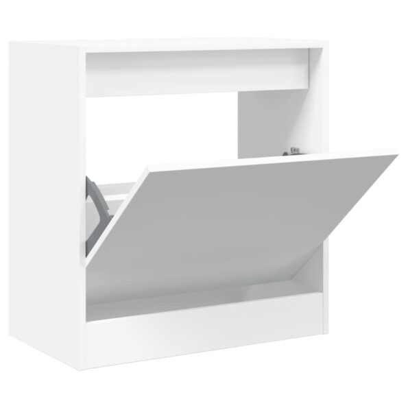 vidaXL Botník biely 60x34x63,5 cm kompozitné drevo – Obrázok 2