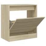 vidaXL Botník dub sonoma 60x34x63,5 cm kompozitné drevo – Obrázok 2