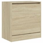 vidaXL Botník dub sonoma 60x34x63,5 cm kompozitné drevo – Obrázok 4