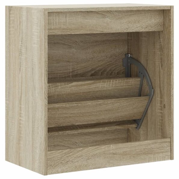 vidaXL Botník dub sonoma 60x34x63,5 cm kompozitné drevo – Obrázok 7
