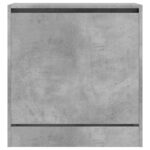 vidaXL Botník betónovo sivý 60x34x63,5 cm kompozitné drevo – Obrázok 5