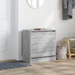 vidaXL Botník sivý sonoma 60x34x63,5 cm kompozitné drevo – Obrázok 3